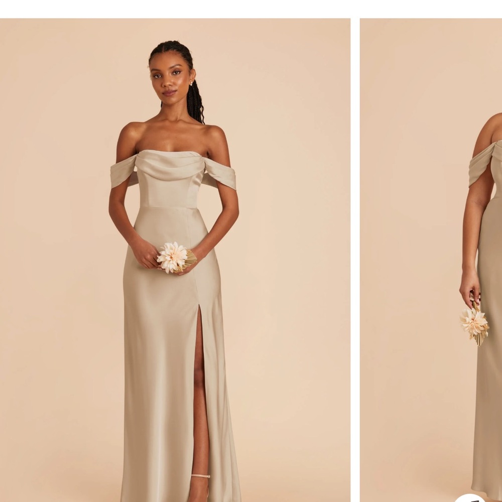 Elegant Off-Shoulder Cream Dress
